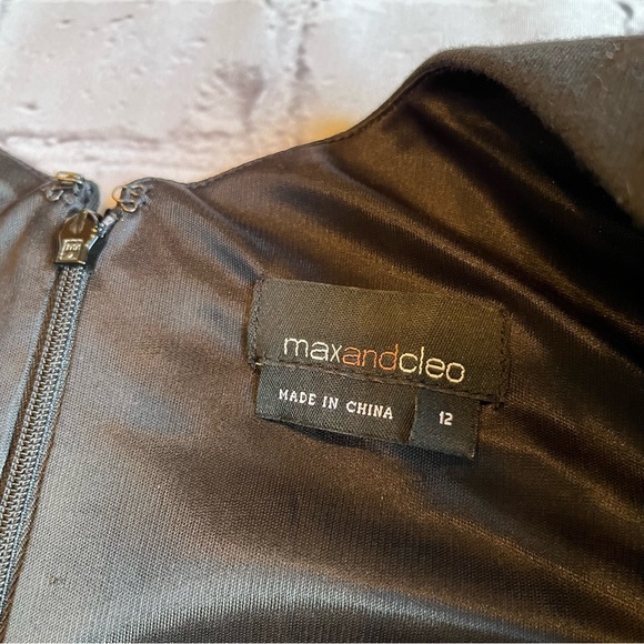 Max and Cleo Black Asymmetrical Dress 12 - Picture 8 of 8